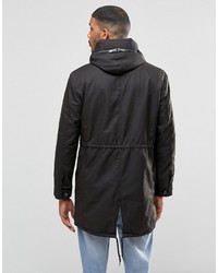 schwarzer Parka von Lindbergh