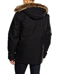 schwarzer Parka von Quiksilver