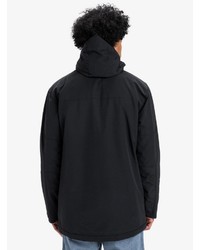 schwarzer Parka von Quiksilver
