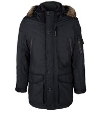 schwarzer Parka von S.OLIVER RED LABEL