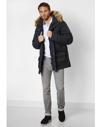 schwarzer Parka von S4 JACKETS