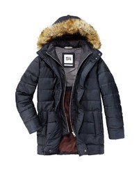 schwarzer Parka von S4 JACKETS