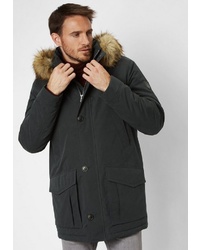 schwarzer Parka von S4 JACKETS