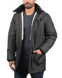 schwarzer Parka von Solid