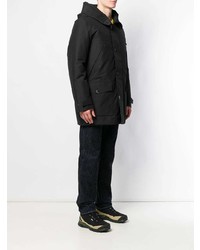 schwarzer Parka von Woolrich