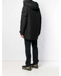 schwarzer Parka von Woolrich