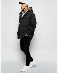 schwarzer Parka von Supreme Being