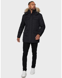 schwarzer Parka von Threadbare
