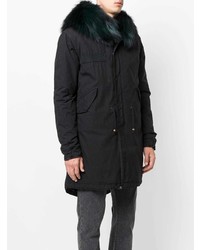 schwarzer Parka von Mr & Mrs Italy