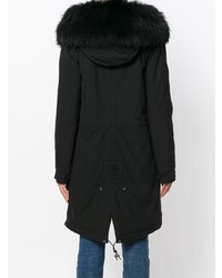 schwarzer Parka von Mr & Mrs Italy