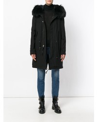 schwarzer Parka von Mr & Mrs Italy