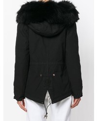 schwarzer Parka von Mr & Mrs Italy