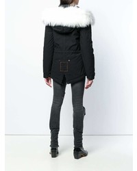 schwarzer Parka von Mr & Mrs Italy