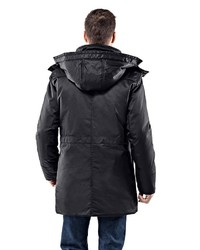 schwarzer Parka von Vincenzo Boretti