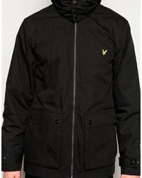 schwarzer Parka von Lyle & Scott