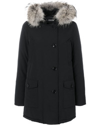 schwarzer Parka von Woolrich