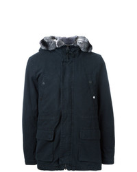 schwarzer Parka von Yves Salomon