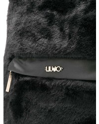 schwarzer Pelz Rucksack von Liu Jo