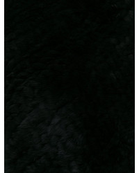 schwarzer Pelzschal von Yves Salomon
