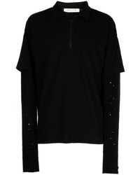 schwarzer Polo Pullover von 1017 Alyx 9Sm