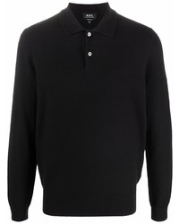 schwarzer Polo Pullover von A.P.C.