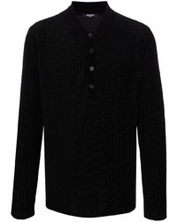 schwarzer Polo Pullover von Balmain