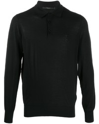 schwarzer Polo Pullover von Billionaire