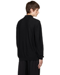 schwarzer Polo Pullover von Lemaire