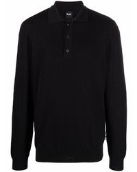 schwarzer Polo Pullover von BOSS