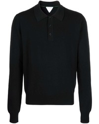 schwarzer Polo Pullover von Bottega Veneta