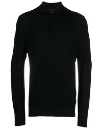 schwarzer Polo Pullover von Brioni