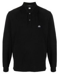 schwarzer Polo Pullover von C.P. Company