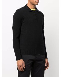 schwarzer Polo Pullover von Stone Island