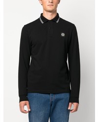 schwarzer Polo Pullover von Stone Island