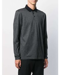 schwarzer Polo Pullover von BOSS HUGO BOSS