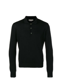 schwarzer Polo Pullover von Corneliani