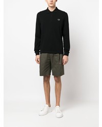 schwarzer Polo Pullover von Fred Perry