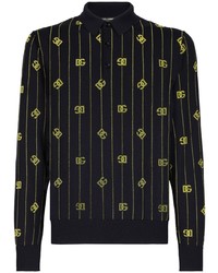 schwarzer Polo Pullover von Dolce & Gabbana