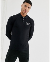 schwarzer Polo Pullover von EA7