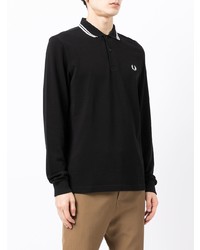 schwarzer Polo Pullover von Fred Perry