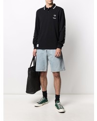 schwarzer Polo Pullover von Fred Perry