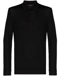 schwarzer Polo Pullover von Ermenegildo Zegna