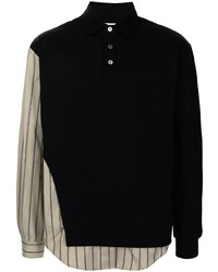 schwarzer Polo Pullover von Feng Chen Wang