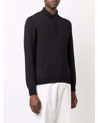 schwarzer Polo Pullover von Tagliatore
