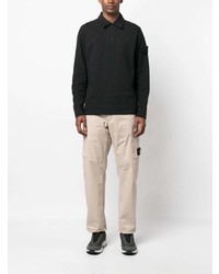 schwarzer Polo Pullover von Stone Island