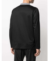 schwarzer Polo Pullover von Karl Lagerfeld