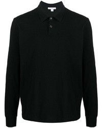 schwarzer Polo Pullover von James Perse