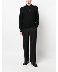 schwarzer Polo Pullover von Brioni