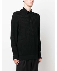 schwarzer Polo Pullover von Brioni