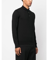 schwarzer Polo Pullover von Zegna